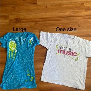 Zumba shirts.